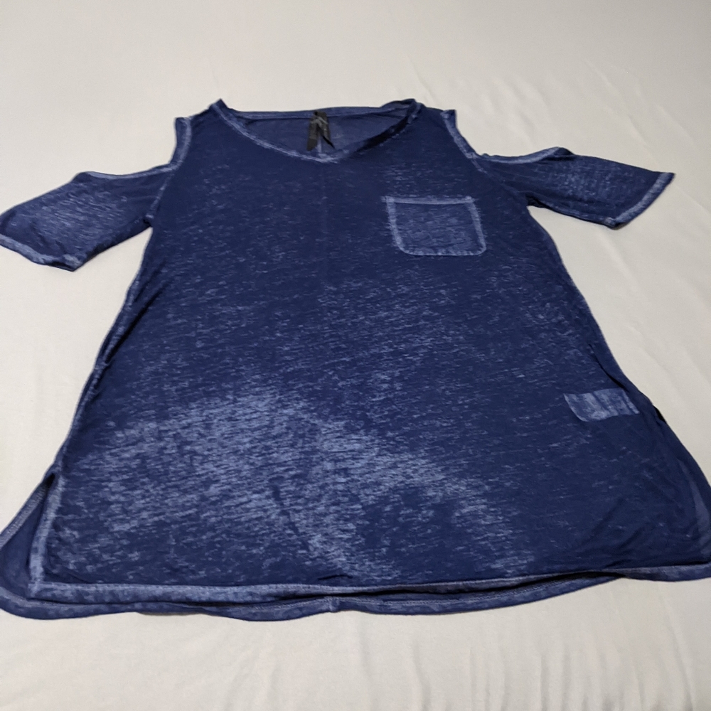 Sheer Cold Shoulder Top